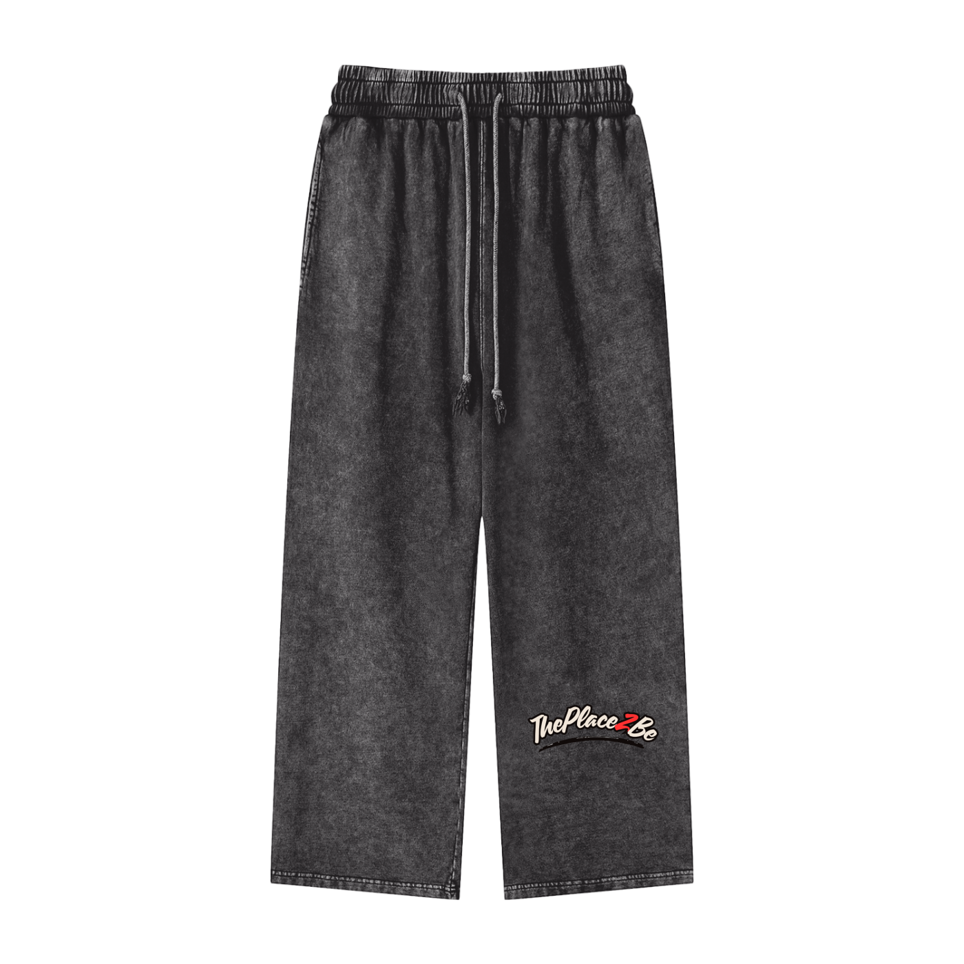 ThePlace2Be Snow Washed Straight Leg Pants