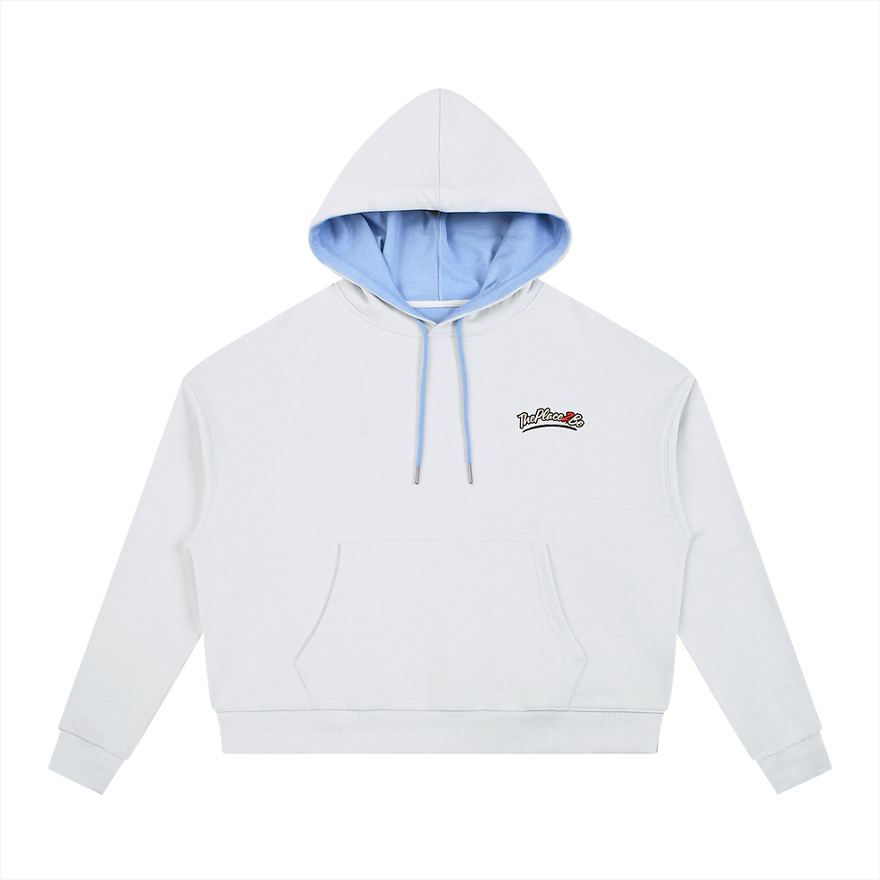 Thumbnail: ThePlace2Be Contrast Drawstring Hoodie