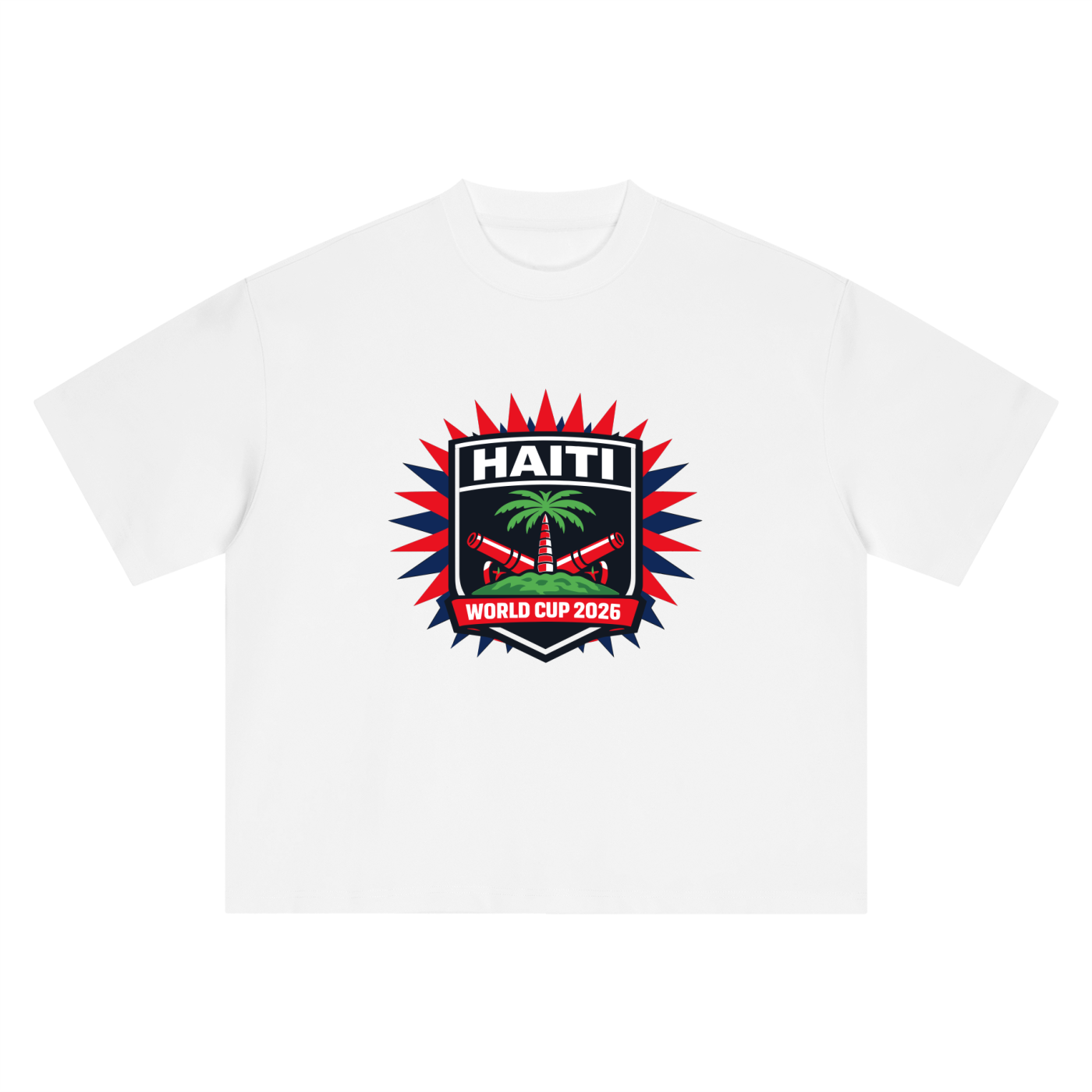 THEPLACE2BE Haiti World Cup Edition Boxy Oversized T-Shirt