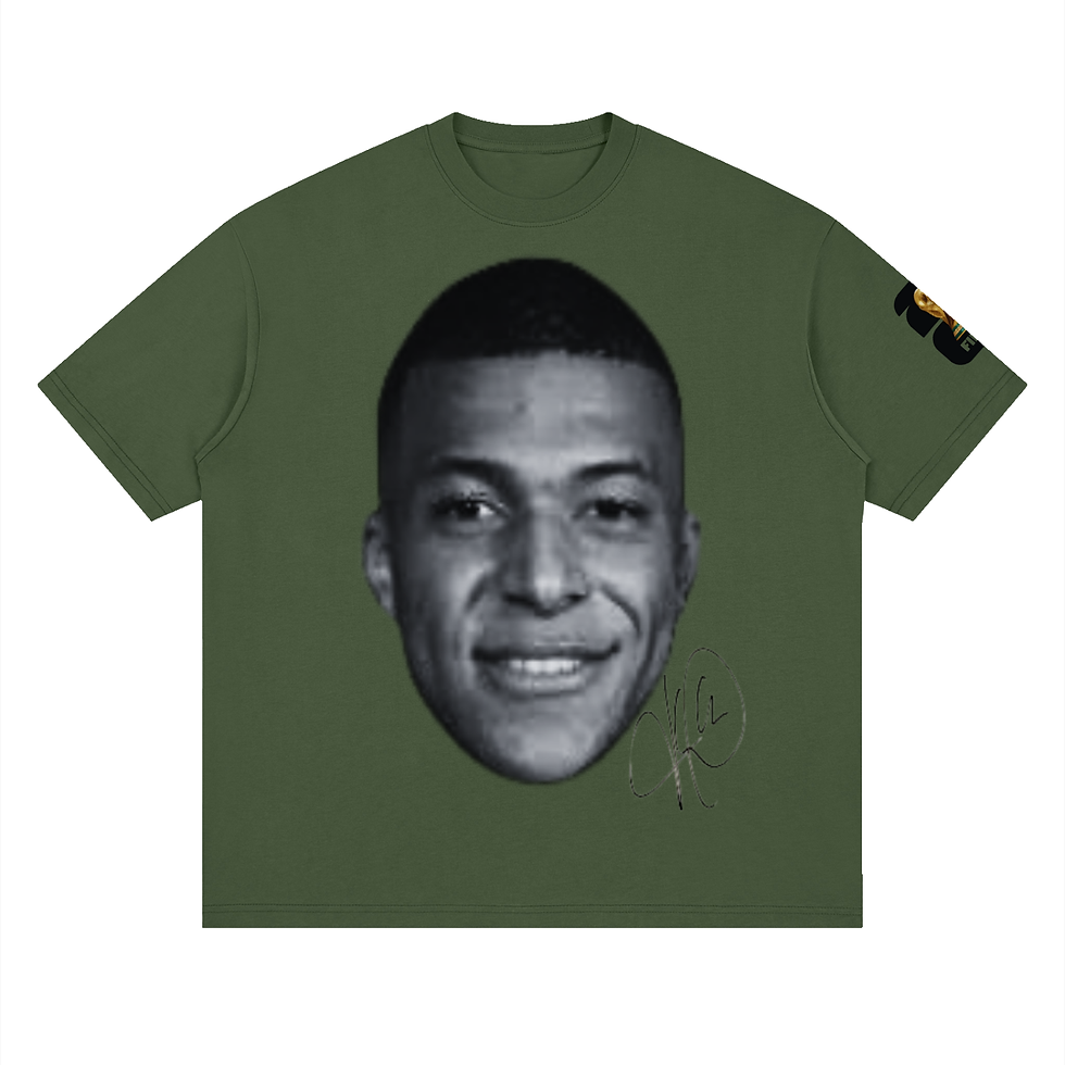 Thumbnail: THEPLACE2BE FIFA EDITION Streetwear Loose Drop Shoulder T-Shirt (MBAPPE)