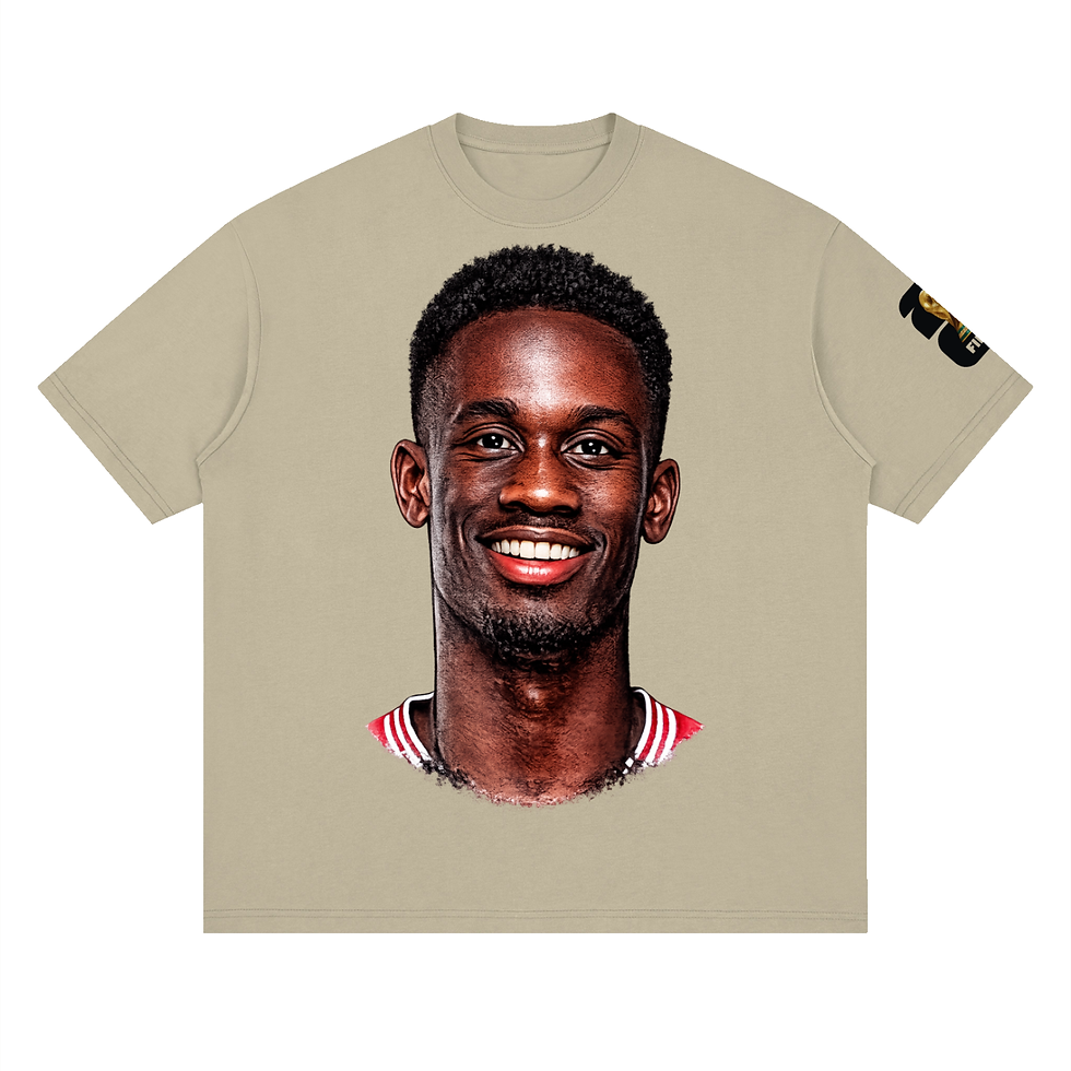 Thumbnail: THEPLACE2BE FIFA EDITION Streetwear Loose Drop Shoulder T-Shirt (BALOGUN)