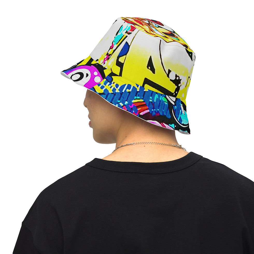 Thumbnail: THEPLACE2BE Reversible bucket hat