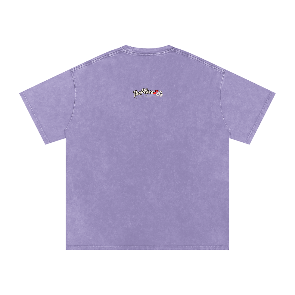 Thumbnail: THEPLACE2BE Snow Washed Oversized Cotton T-Shirt (Limited Edition) July 4TH
