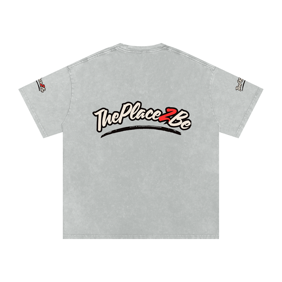Thumbnail: THEPLACE2BE WASHED OVERISZED COTTON T-SHIRT
