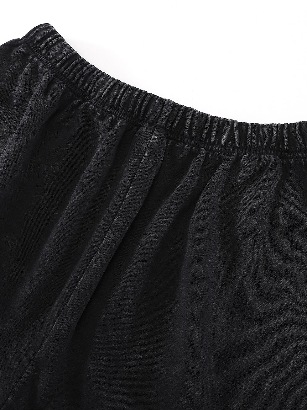 Thumbnail: THEPLACE2BE Snow Washed Raw Hem Shorts