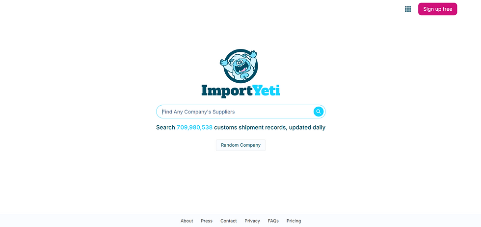 Descubra quais fábricas e fornecedores as grandes marcas usam ao redor do mundo com as pesquisas do ImportYeti.