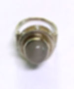 Thumbnail: Diamond and sapphire silver ring with center gem