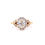Thumbnail: 14kt Yellow Gold 0.99ctw Oval Diamond Vintage Style Halo Ring