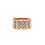 Thumbnail: 14kt Rose Gold Ladies Vintage Style Diamond Band