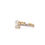 Thumbnail: 14kt Yellow Gold Ladies 1.00ct Oval Diamond Side Stone Ring