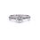 Thumbnail: 14kt White Gold 0.89ctw Round Diamond Side Stone Ring