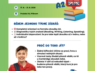 🚀 Nastartuj svou angličtinu: Letní kurzy English Summer Boost A2 a B1!