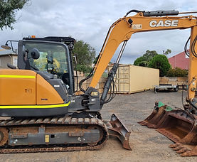 Case CX80C 8T excavator & buckets
