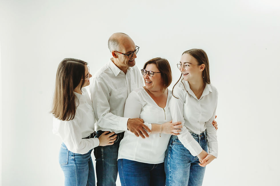 un shooting photo famille dans mon studio photo près d'Orléans