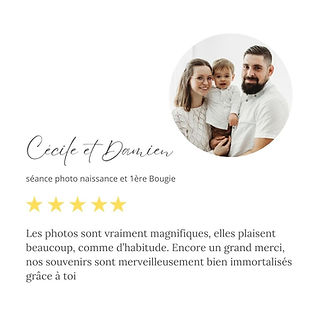 avis client pour une seance photo famille près de clery saint andre