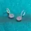 Thumbnail: Moissanite Sunburst Drop Earrings in 925 Sterling Silver