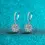 Thumbnail: Moissanite Sunburst Drop Earrings in 925 Sterling Silver