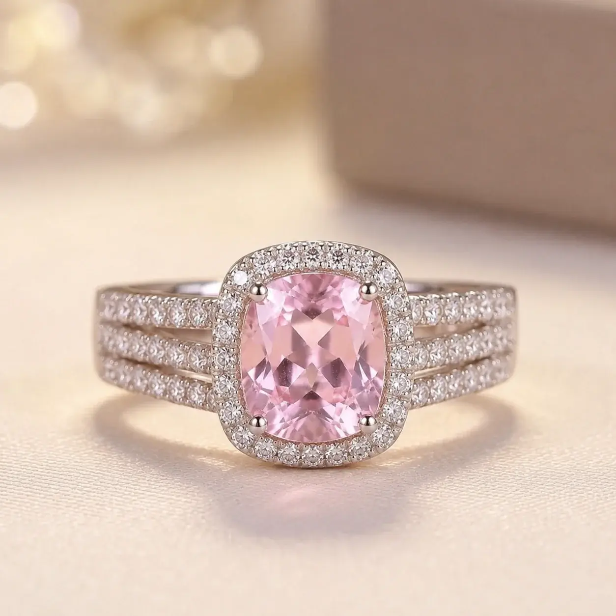 Pink Sapphire Ring- size 8