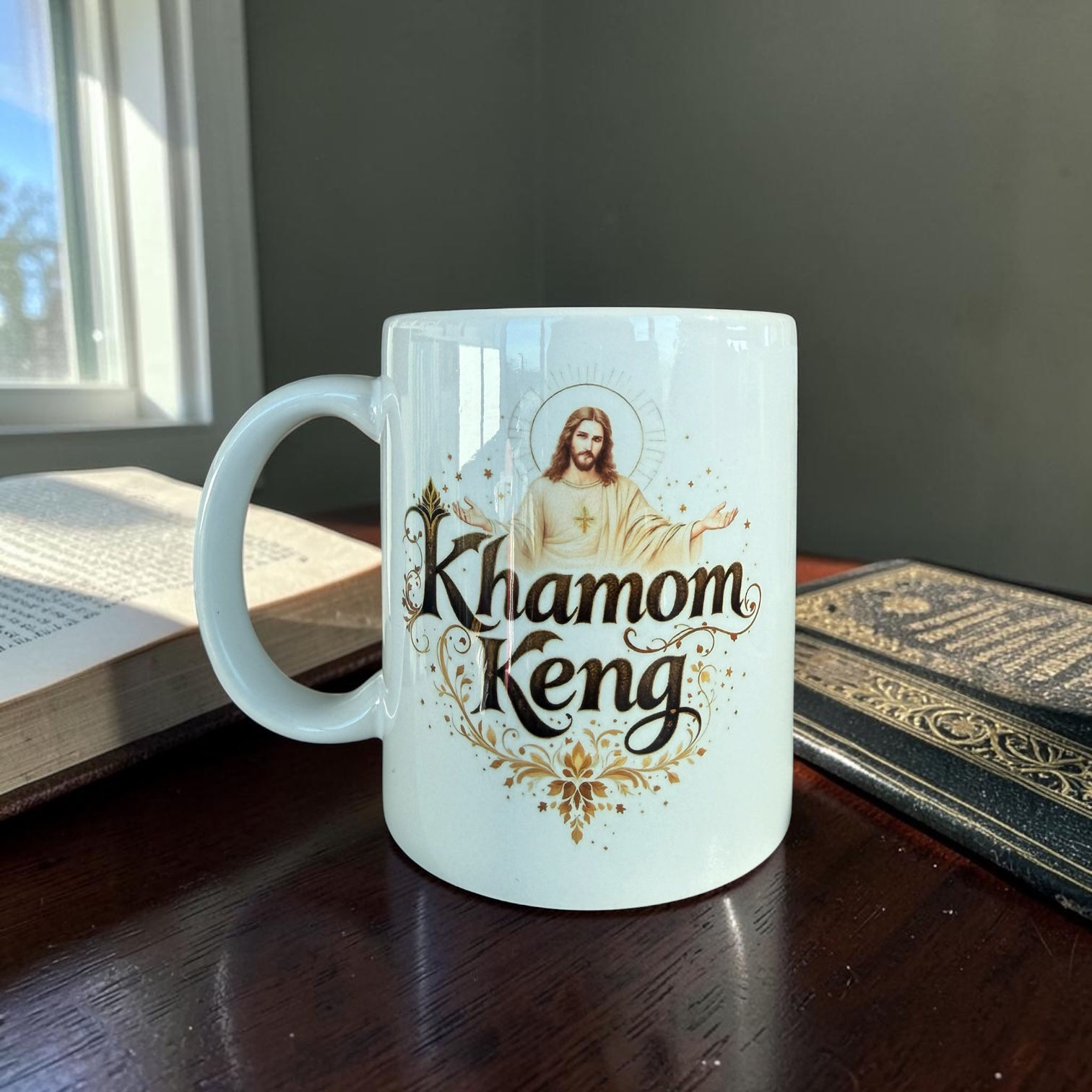 Jesus Coffee Mug Thong Ek