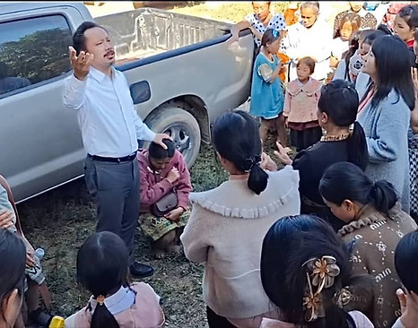 Congregation worshiping at a Healing The Nations Ministries gathering