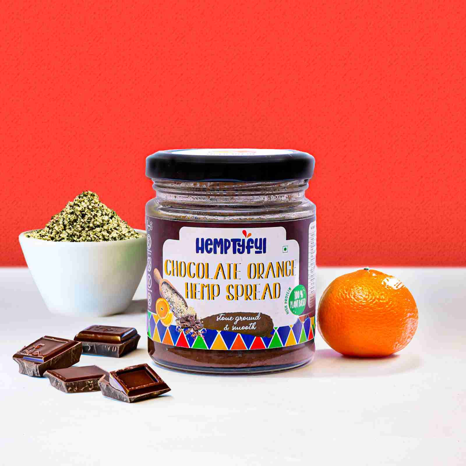 Hemptyful | Chocolate Orange Hemp Spread | 180gm