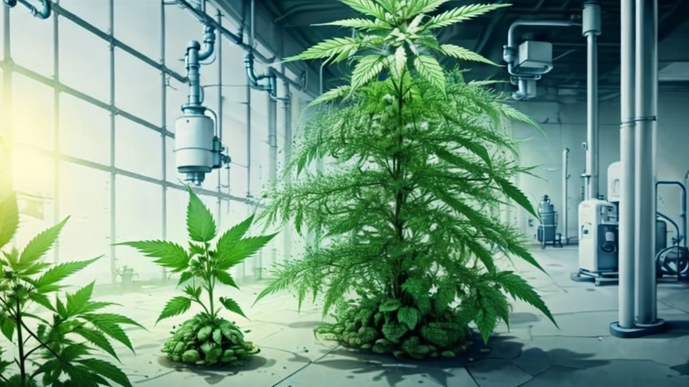 Hemp plant in a bio fuel producing plant