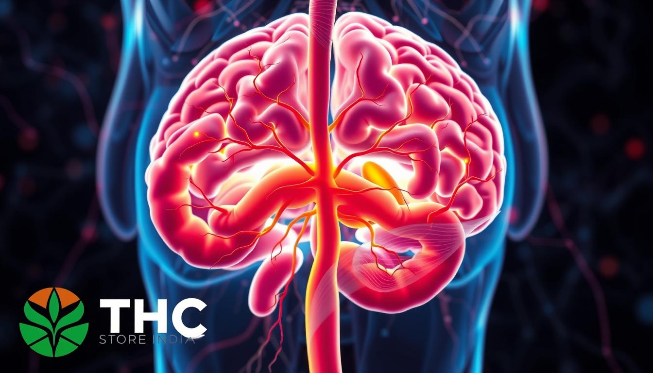 cannabis gut-brain axis, CBD for anxiety and gut health, microbiome
