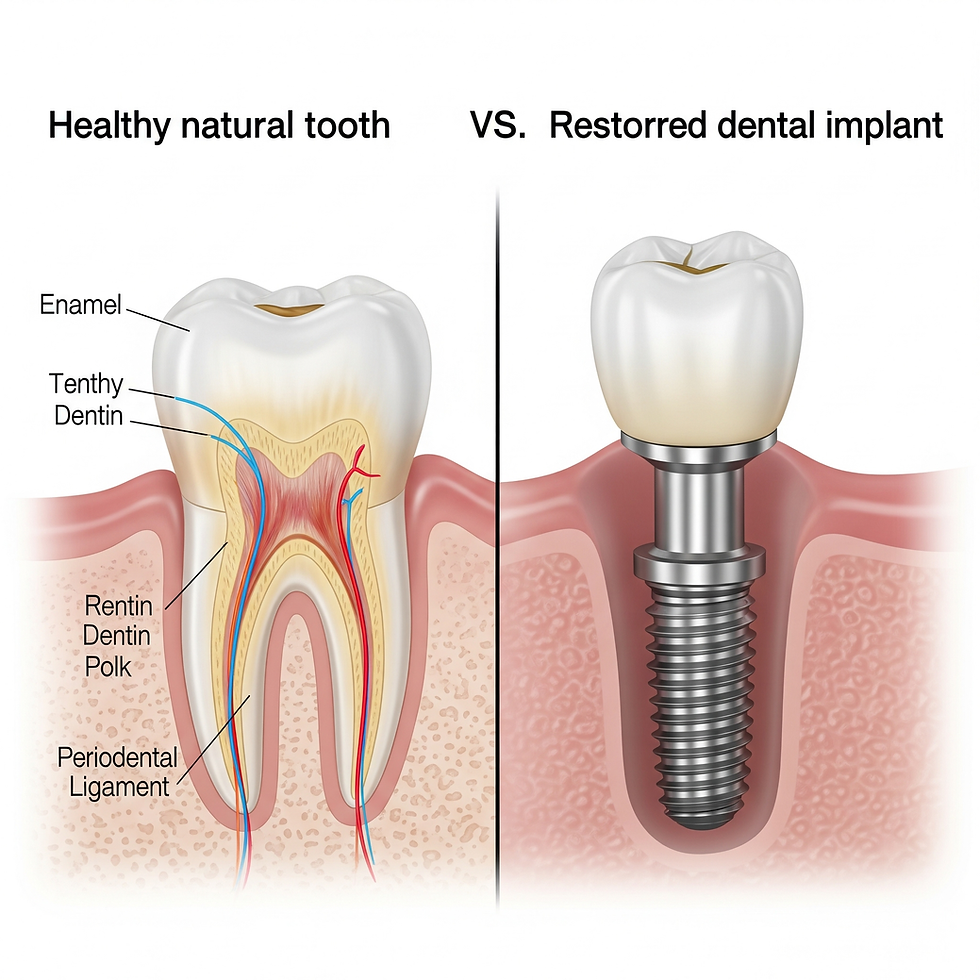 ภาพกราฟิกแสดงการฝังรากฟันเทียมในกระดูกขากรรไกร | Dental Implant