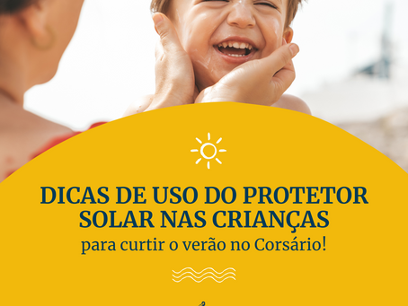 Dicas para usar o protetor solar nas crianças neste verão