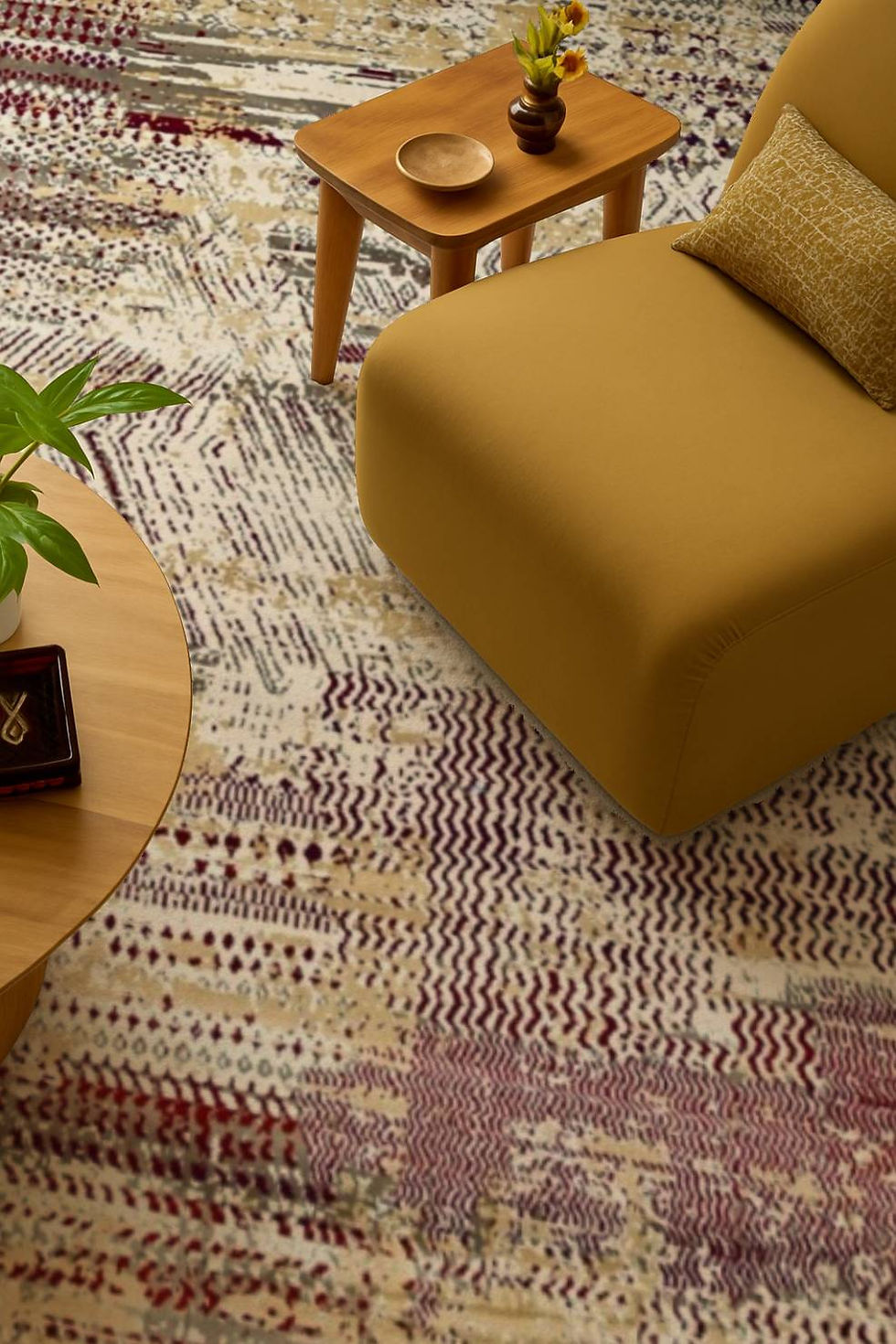 Thumbnail: Red Chevron Rug