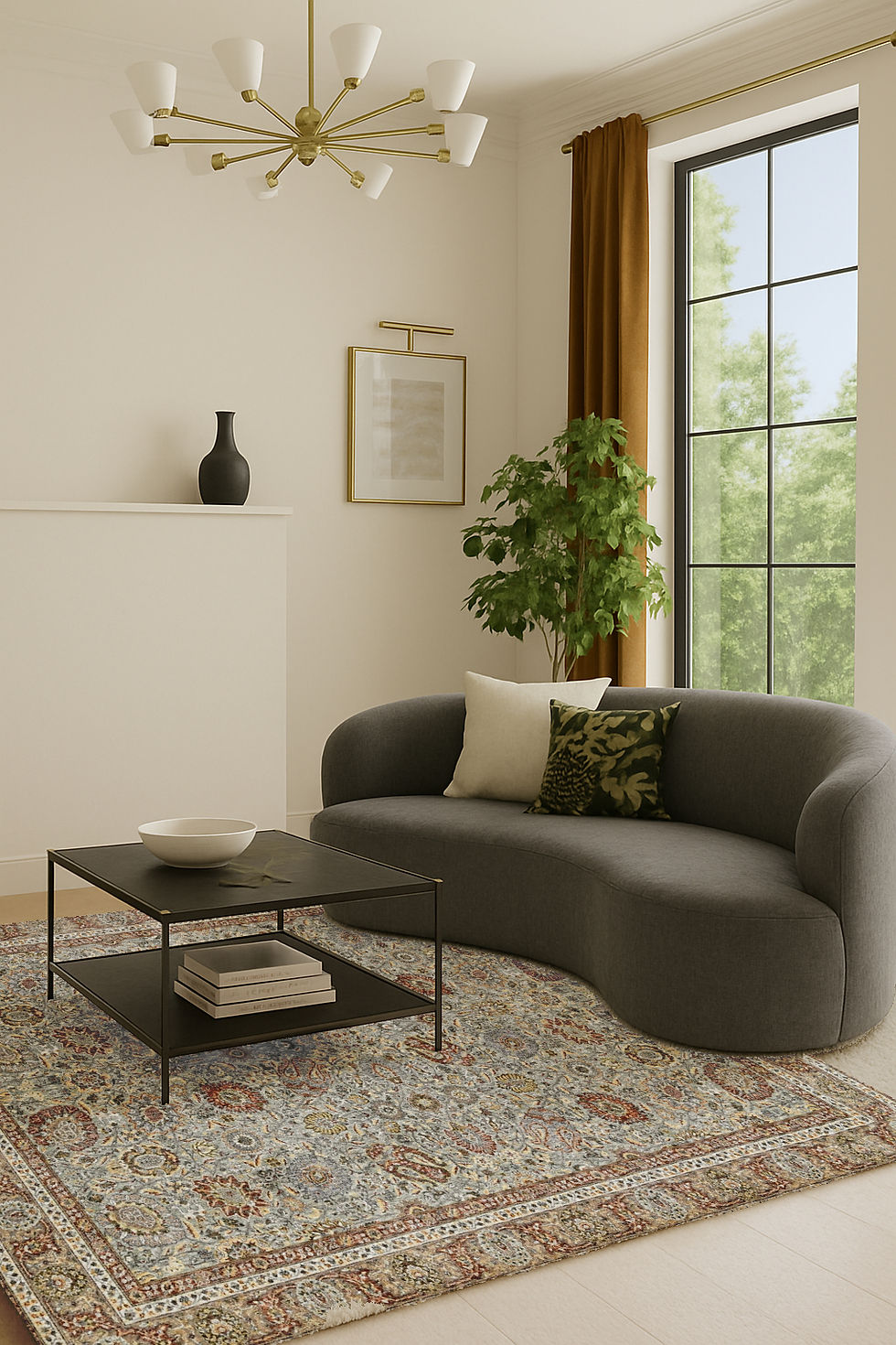 Thumbnail: Azure Paisley Rug