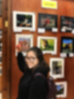lauryn in front of winning photos