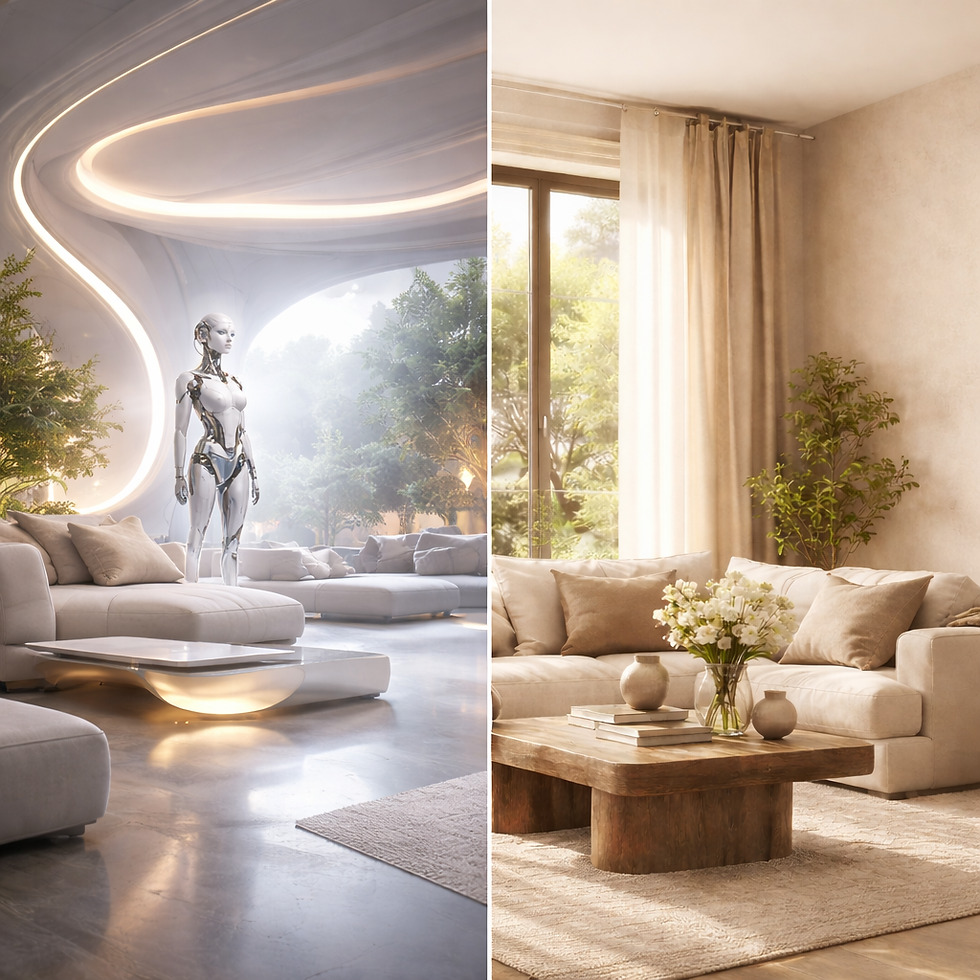 L'IA versus architecte d'intérieur