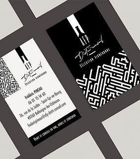 Cartes de visite à l'identité visuelle forte