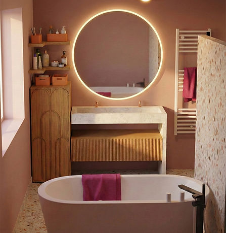 La salle de bain du projet Domont style arty