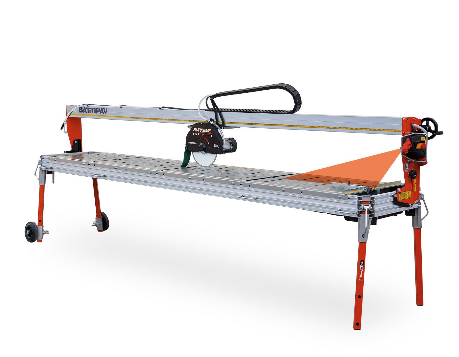 Battipav; Supreme 320S- 126" Rail Saw with Laser & Wheels