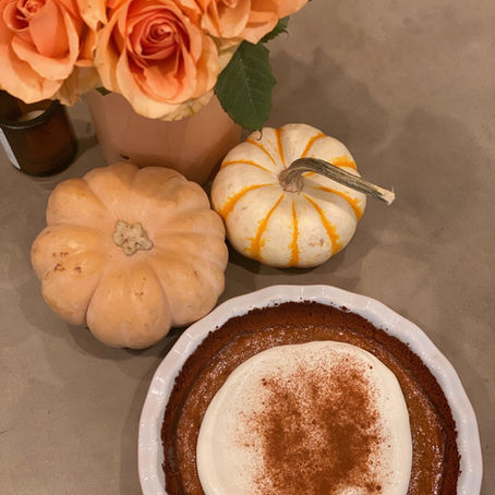 Pumpkin Pie with Gingersnap Cookie Crust