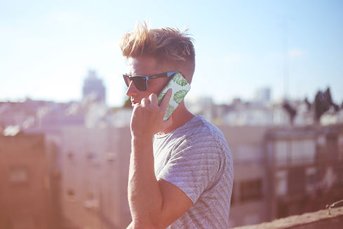 Man Using Smartphone