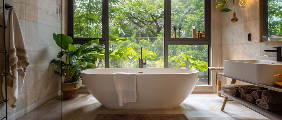 Luxury Bathroom with Free-Standing Tub
