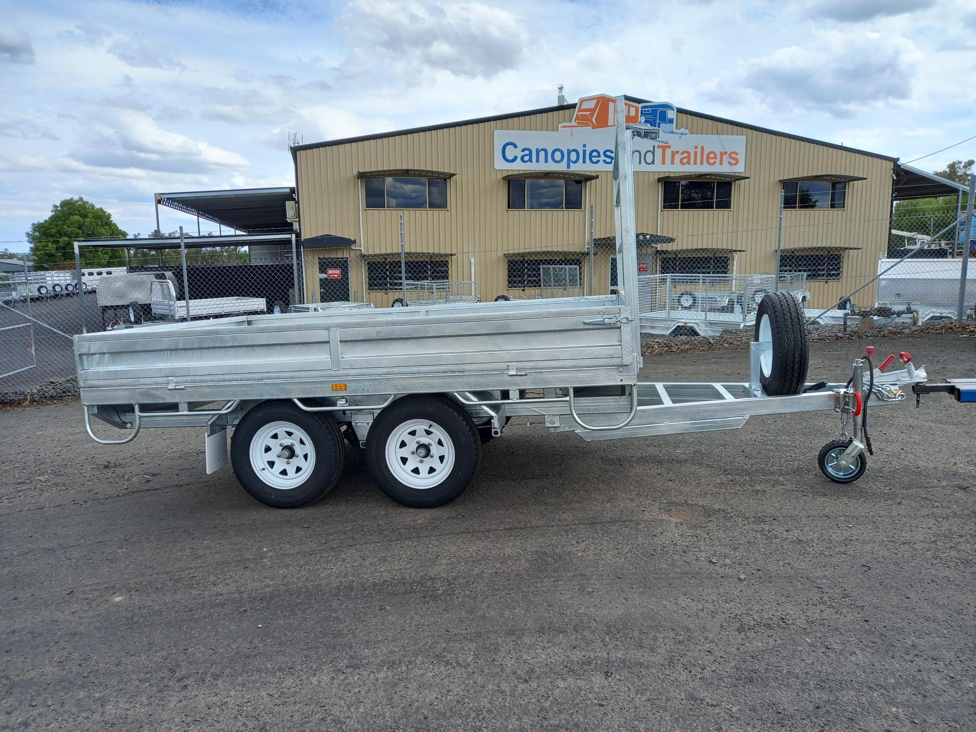 10' x 6' Galvanised Tandem Axle Table Top Trailer