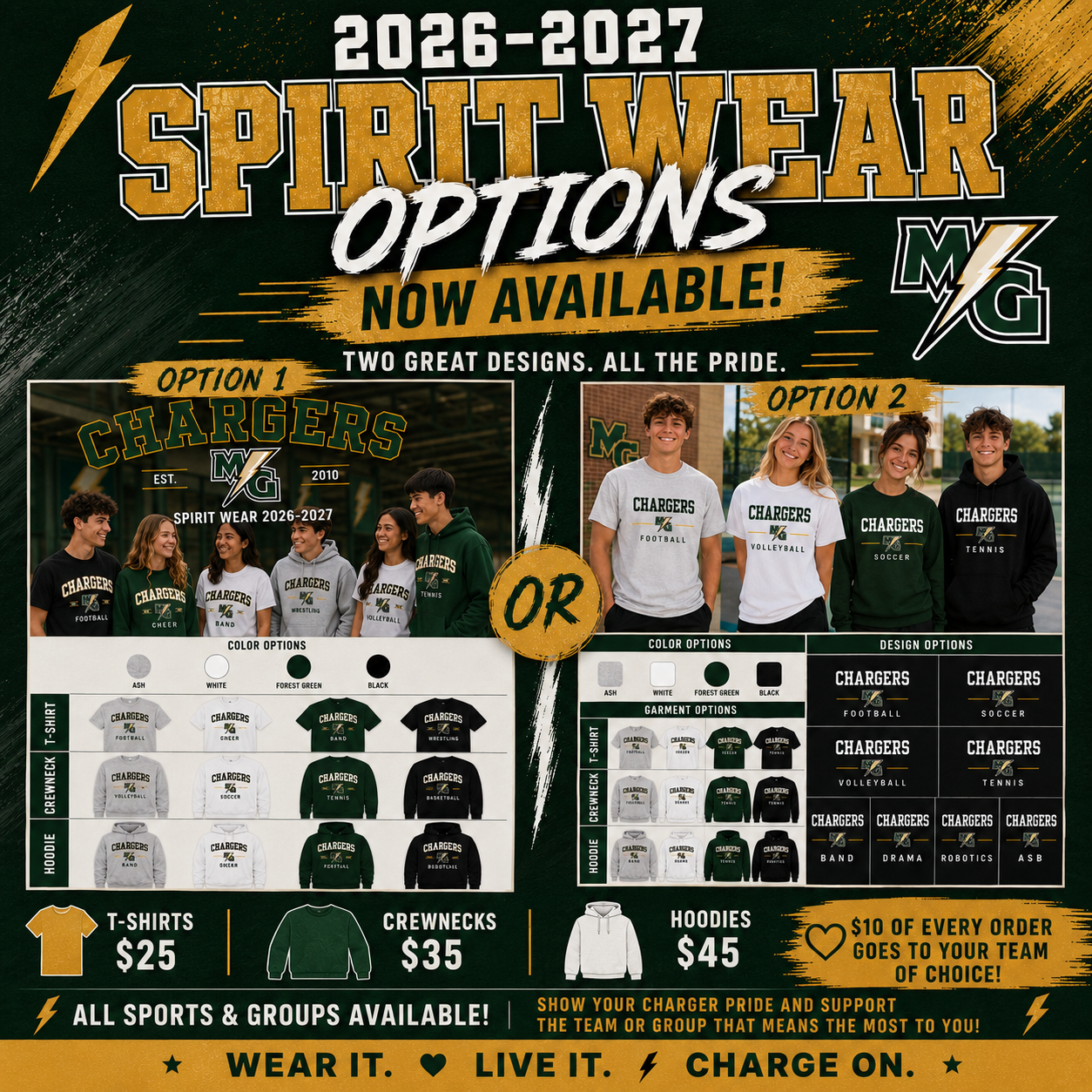 2026–2027 MG Chargers Spirit Wear