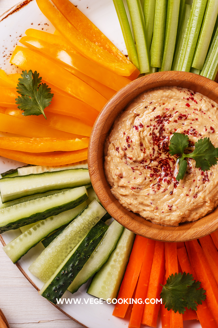 Hummus and Veggies is a great option for travel!