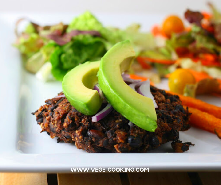 Ten Minute, Five Ingredient Black Bean Burgers