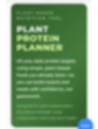 Plant Protein Planner