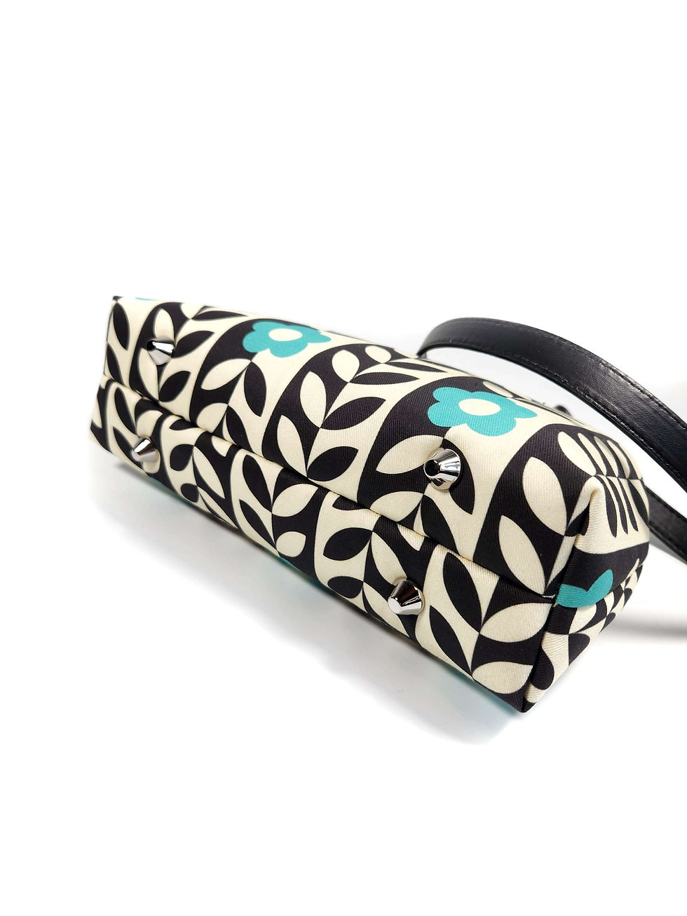 Thumbnail: Mod Girl Turquoise Floral Kisslock Purse