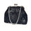 Thumbnail: Black Baroque Chenille Kisslock Clutch Purse