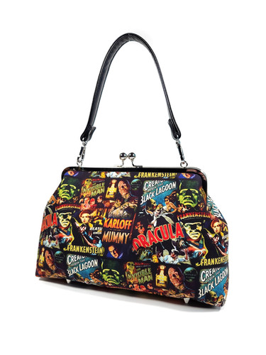 Creature from the Black Lagoon Horror Kisslock Shoulder Bag