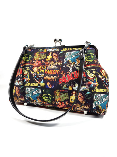Creature from the Black Lagoon Horror Kisslock Shoulder Bag