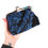 Thumbnail: Blue Baroque Chenille Kisslock Coin Purse