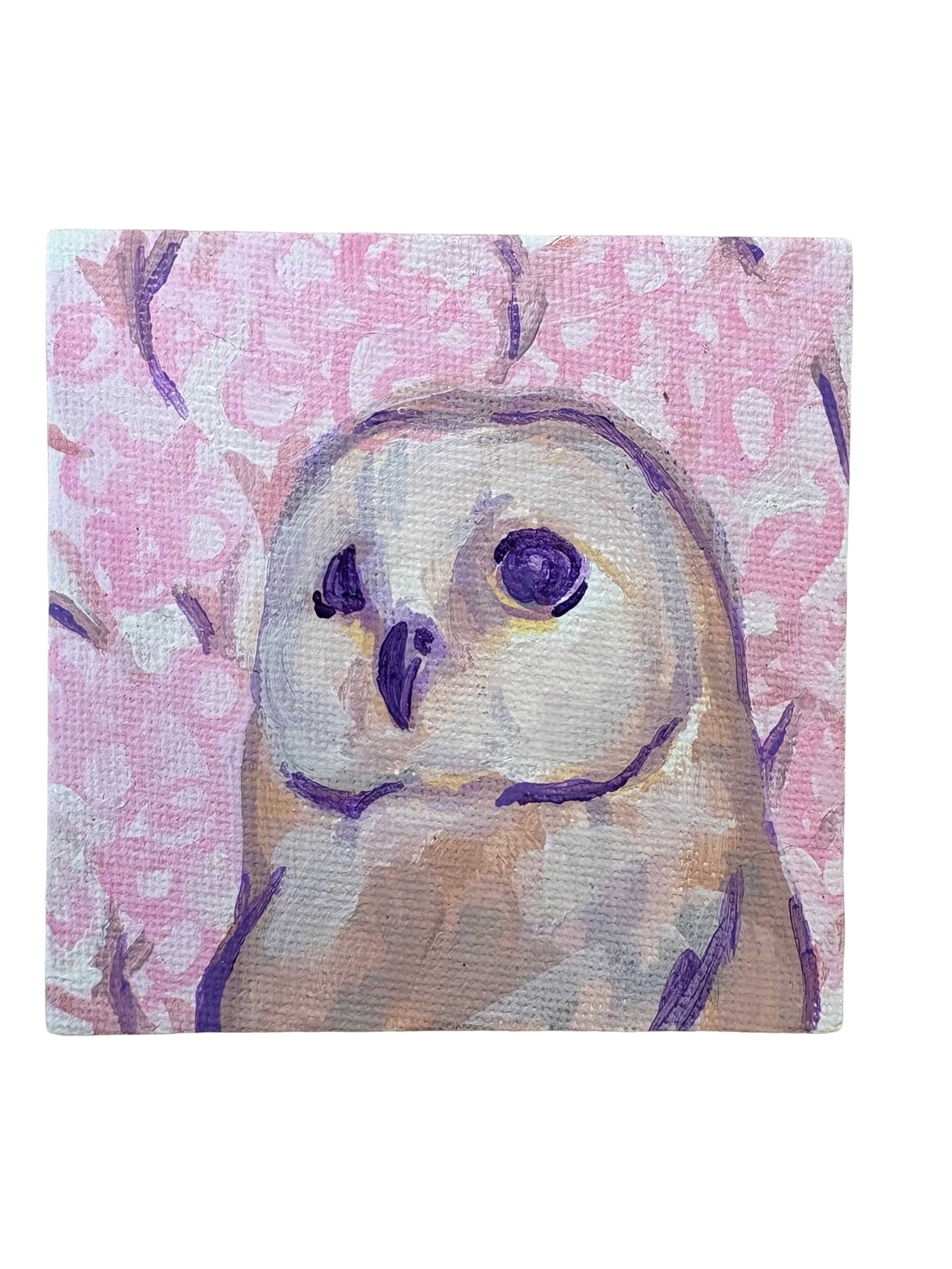 Owl - magnet painting 